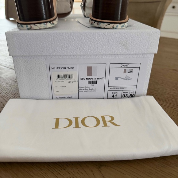 Dior Women BNIB Dior DWay Heeled Slide, 41